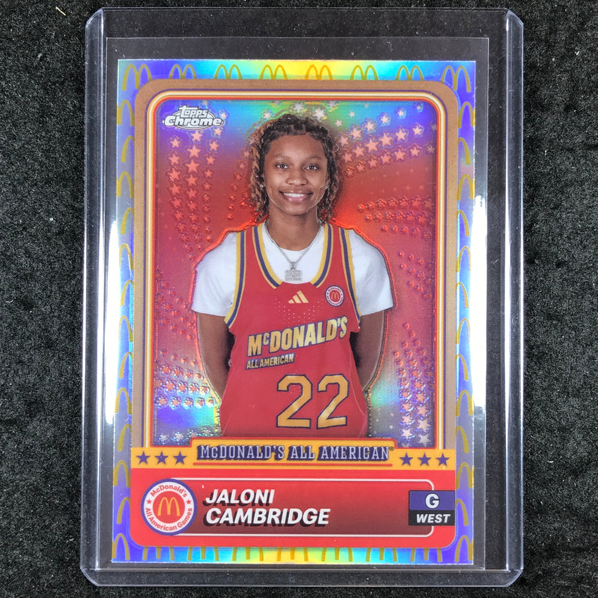2024 Topps Chrome McDonald's All American JALONI CAMBRIDGE McDonald's Logo #64