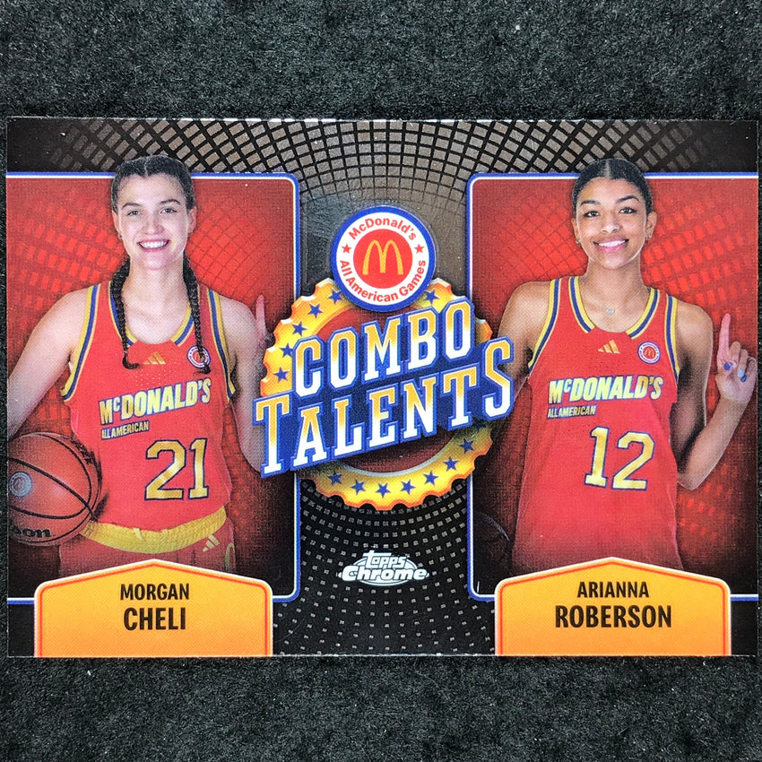 2024 Topps Chrome McDonald's All American CHELI ROBERSON Combo Talents Base #MOR