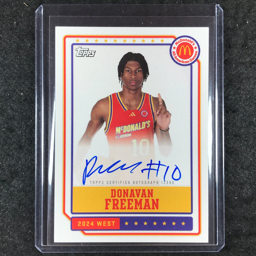 2024 Topps Chrome McDonald's All American DONAVAN FREEMAN Event Autographs #DF