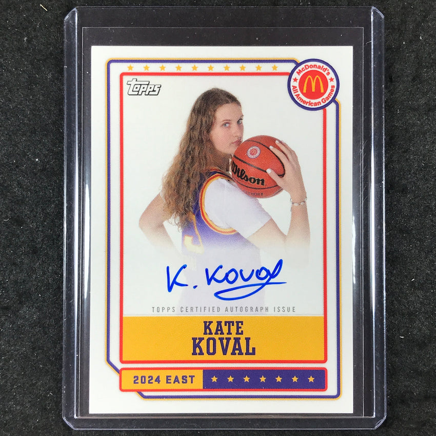 2024 Topps Chrome McDonald's All American KATE KOVAL Event Autographs #KK