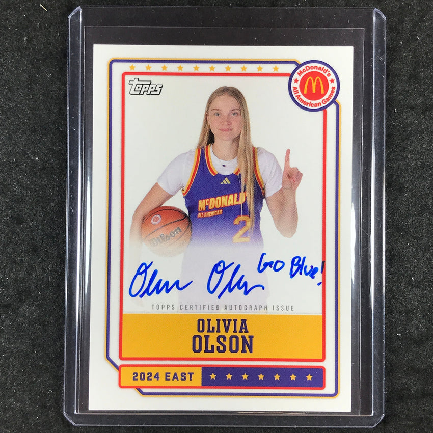 2024 Topps Chrome McDonald's All American OLIVIA OLSON Event Autographs #OO