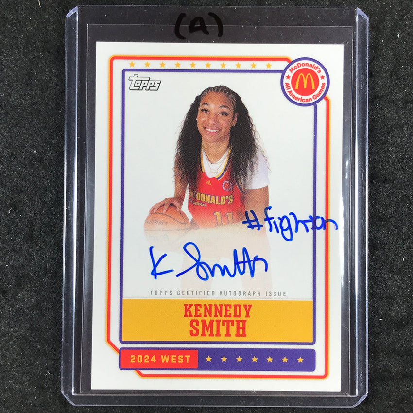 2024 Topps McDonald's All American KENNEDY SMITH Event Insciption Auto #KS (A)