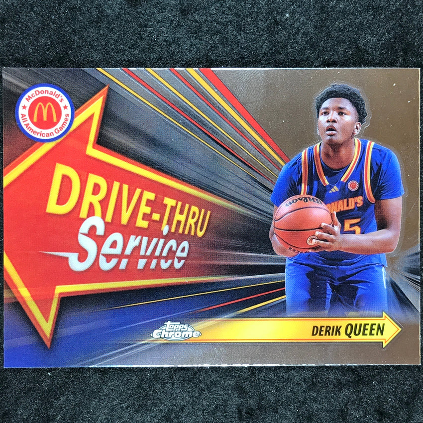 2024 Topps Chrome McDonald's All American DERIK QUEEN Drive Thru Service #DEQ