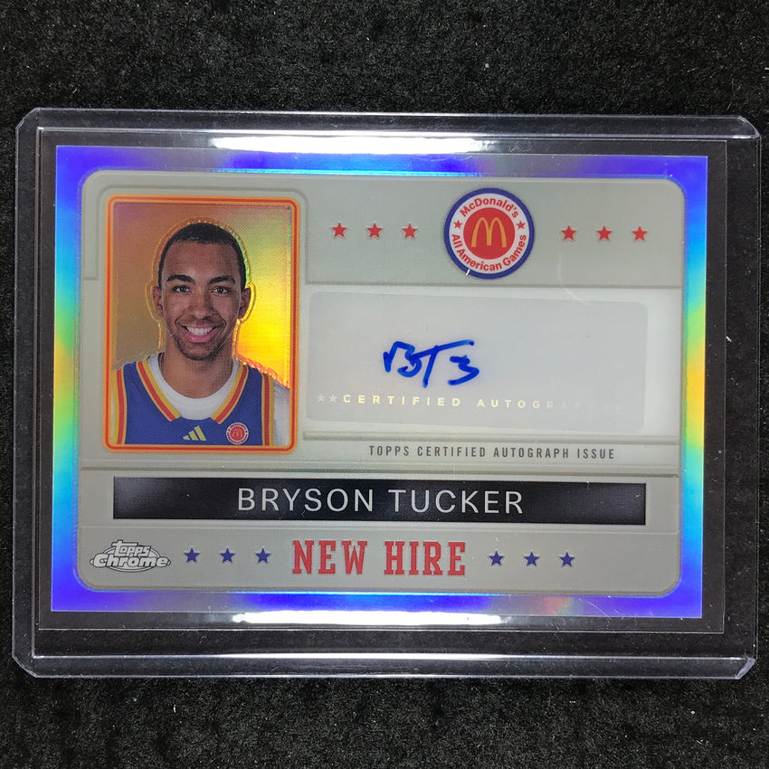 2024 Topps McDonald's All American BRYSON TUCKER New Hire Auto Refractor #BRY
