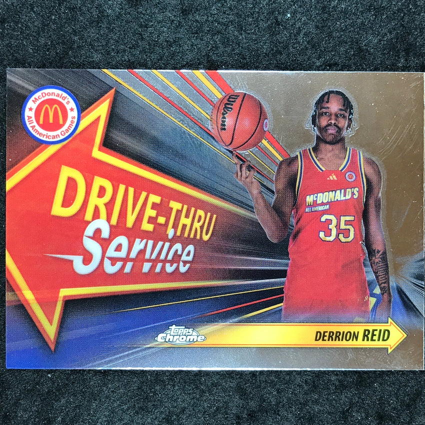 2024 Topps Chrome McDonald's All American DERRION REID Drive Thru Base #DER