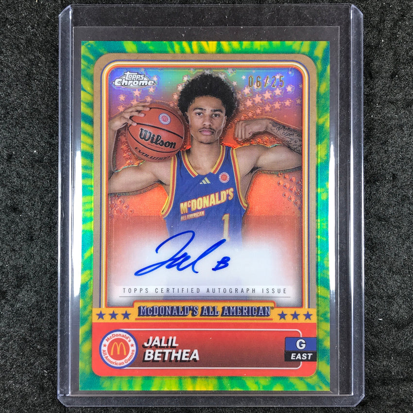 2024 Topps Chrome McDonald's All American JALIL BETHEA Head Shots Auto 6/25