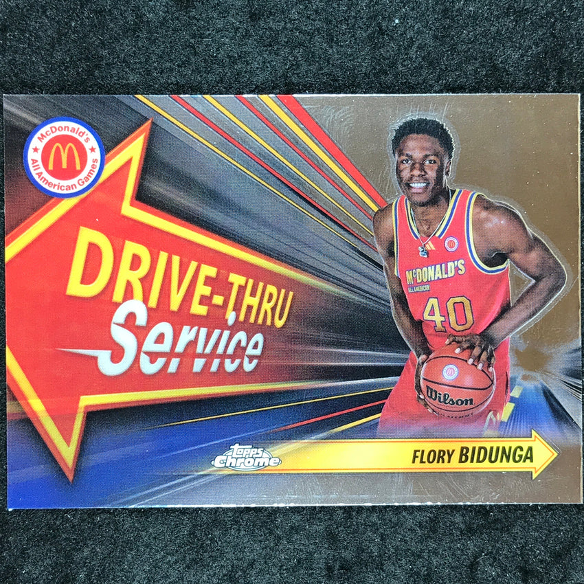 2024 Topps Chrome McDonald's All American FLORY BIDUNGA Drive Thru Base #FLB