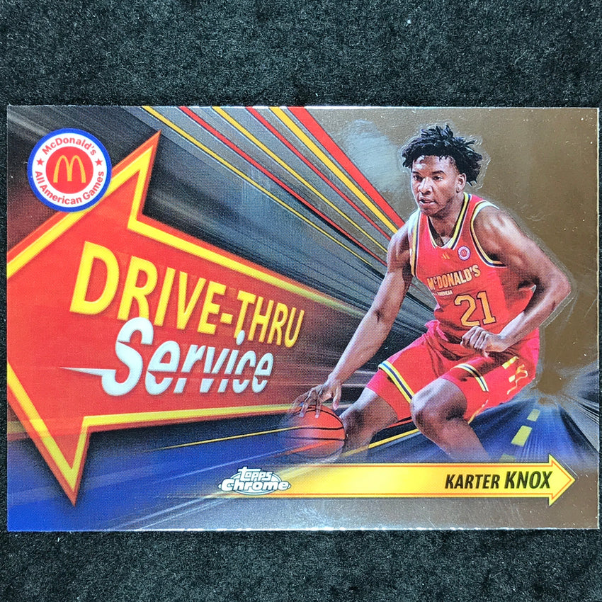 2024 Topps Chrome McDonald's All American KARTER KNOX Drive Thru Service #KKN