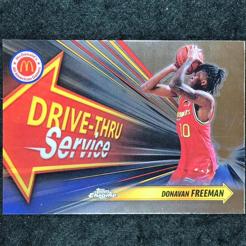 2024 Topps Chrome McDonald's All American DONAVAN FREEMAN Drive Thru Base #VAD