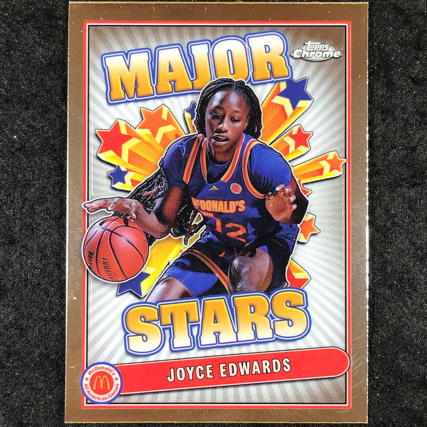 2024 Topps Chrome McDonald's All American JOYCE EDWARDS Major Stars Base #JOE