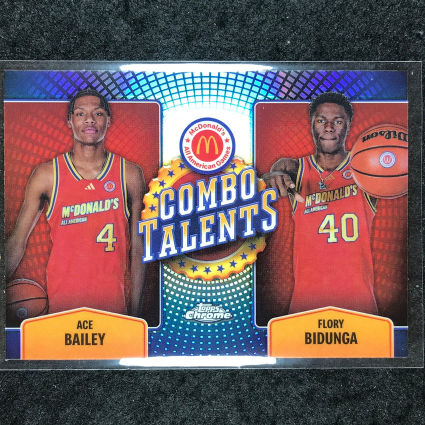 2024 Topps McDonald's All American BAILEY BIDUNGA Combo Talents Refractor #AIR