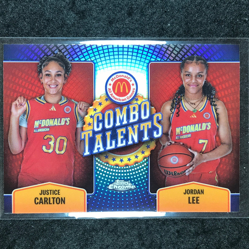 2024 Topps McDonald's All American CARLTON LEE Combo Talents Refractor #JUS