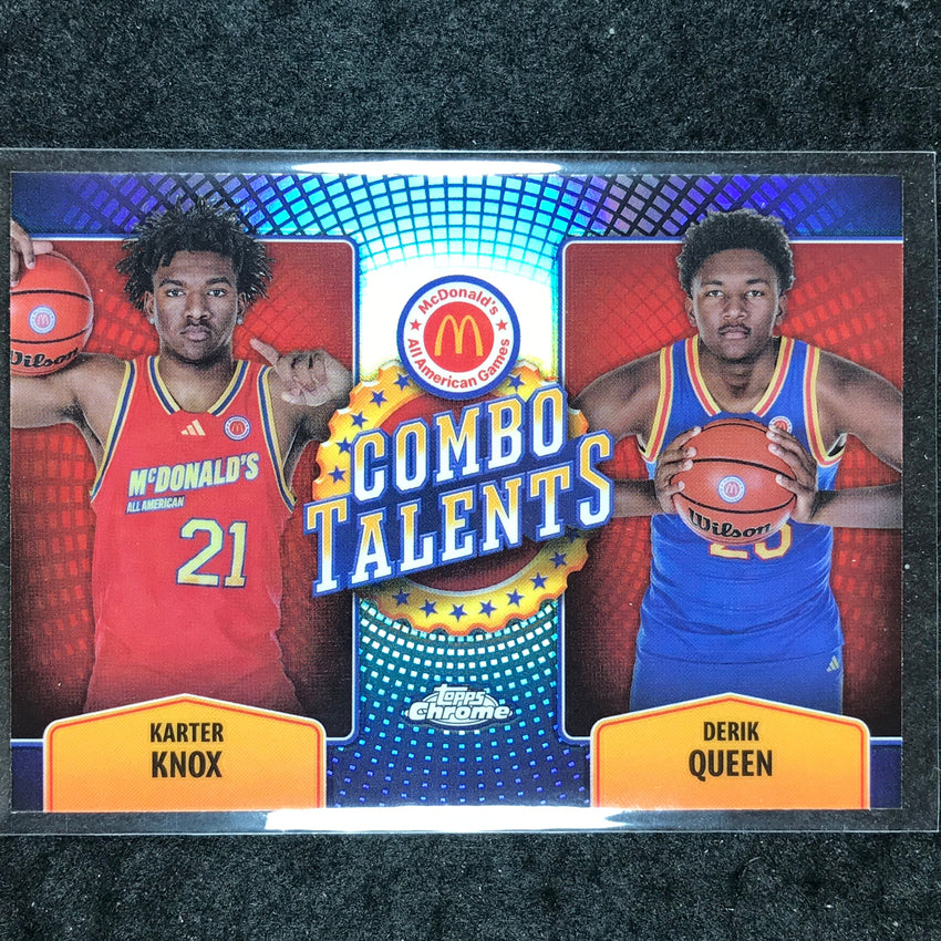 2024 Topps Chrome McDonald's All American KNOX QUEEN Combo Talent Refractor #KAK