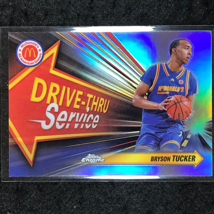 2024 Topps McDonald's All American BRYSON TUCKER Drive Thru Refractor #BRT