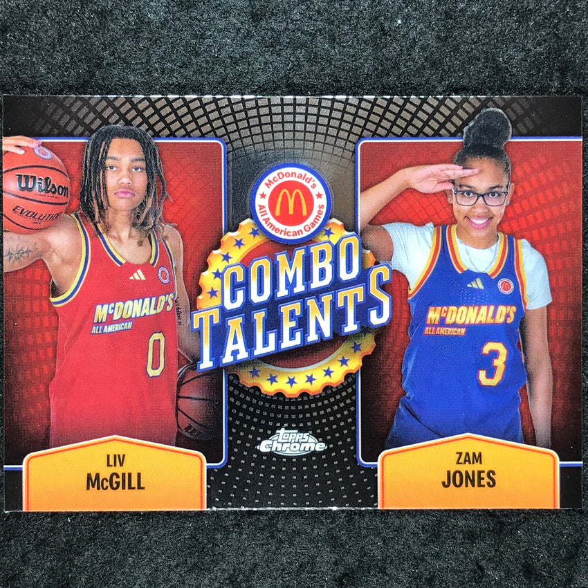 2024 Topps Chrome McDonald's All American MCGILL JONES Combo Talents Base #ALI