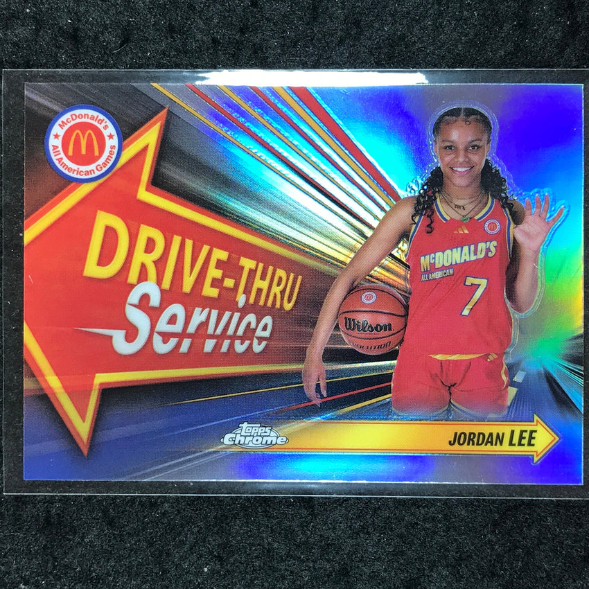2024 Topps Chrome McDonald's All American JORDAN LEE Drive Thru Refractor #JOL