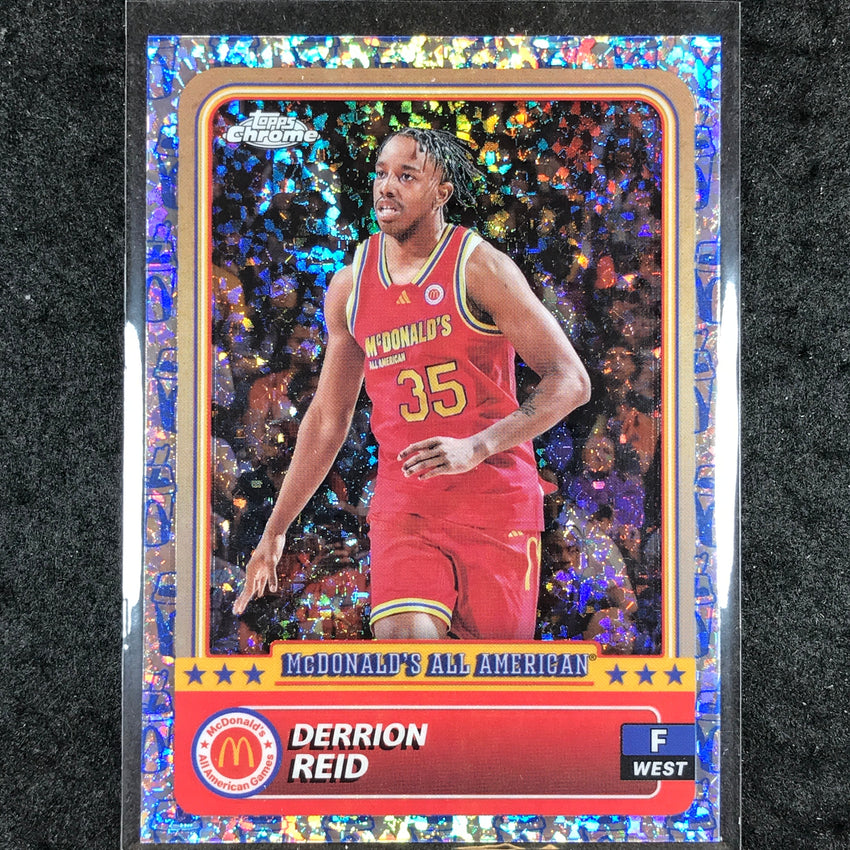 2024 Topps Chrome McDonald's All American DERRION REID McFlurry Refractor #41