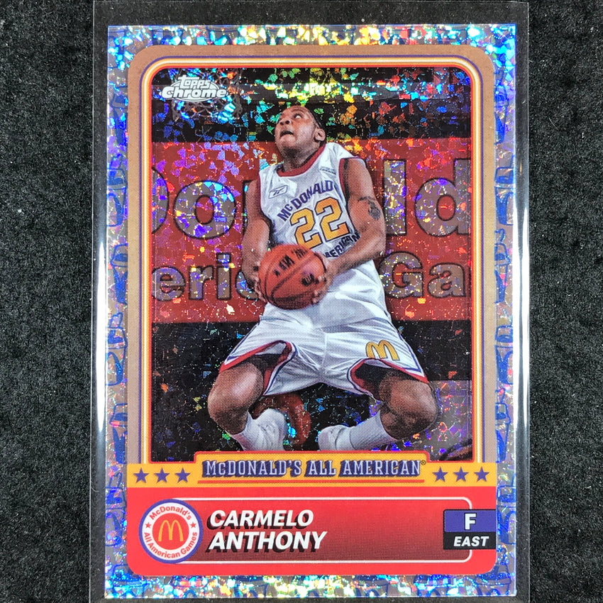2024 Topps Chrome McDonald's All American CARMELO ANTHONY McFlurry Refractor #43