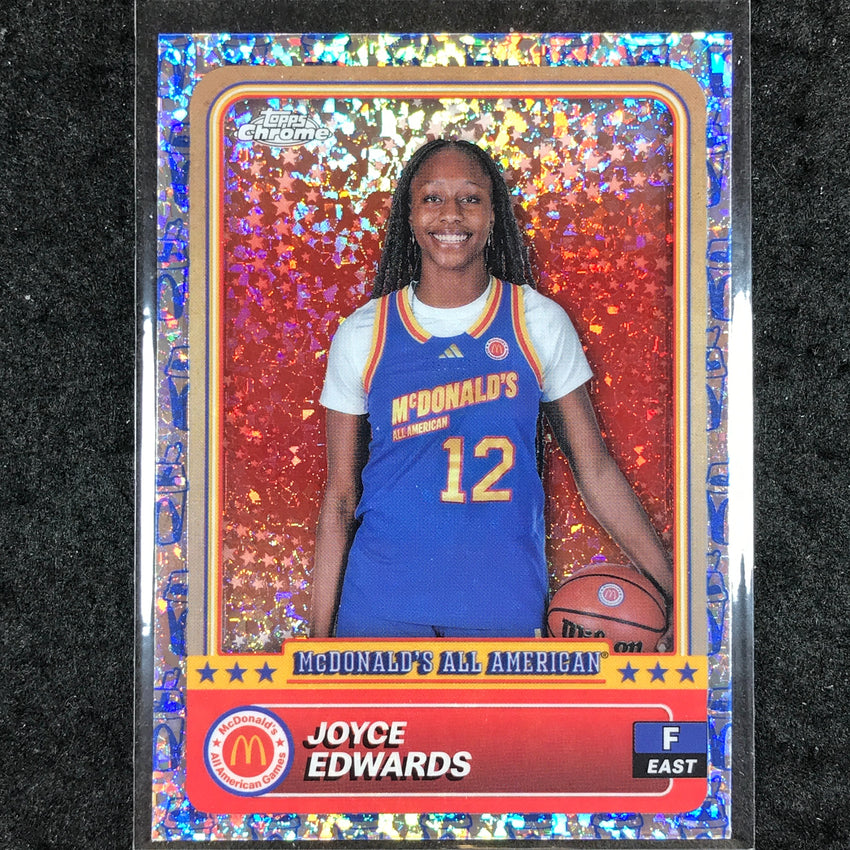 2024 Topps Chrome McDonald's All American JOYCE EDWARDS McFlurry Refractor #53
