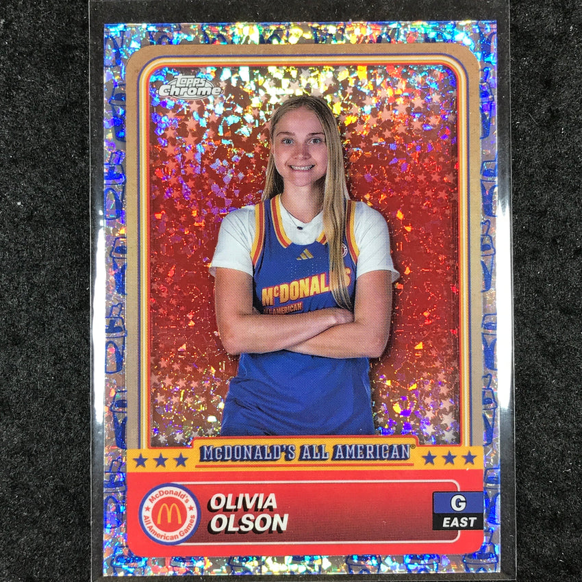 2024 Topps Chrome McDonald's All American OLIVIA OLSON McFlurry Refractor #58