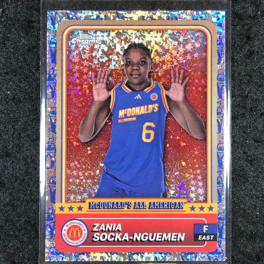2024 Topps Chrome McDonald's All American ZANIA SOCKA-NGUEMEN McFlurry #59