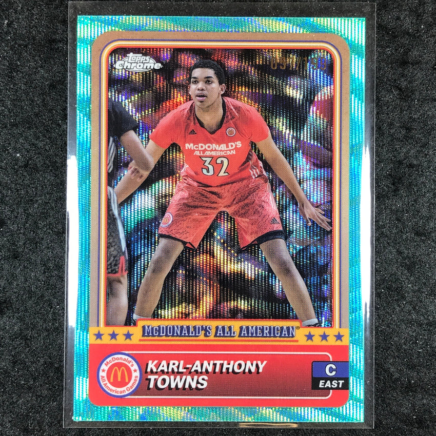 2024 Topps Chrome McDonald's All American KARL-ANTHONY TOWNS Aqua Wave 57/199