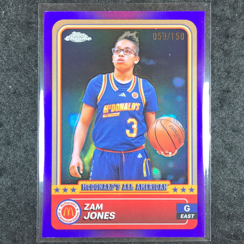 2024 Topps Chrome McDonald's All American ZAM JONES Purple 59/150 #5