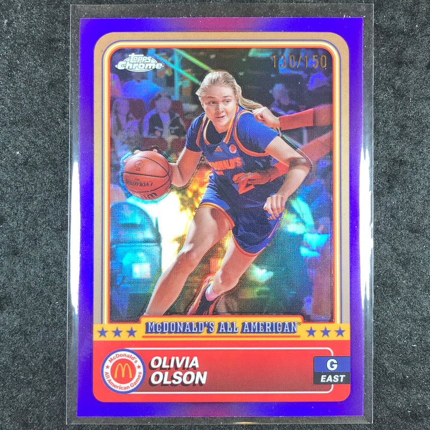 2024 Topps Chrome McDonald's All American OLIVIA OLSON Purple 130/150 #8
