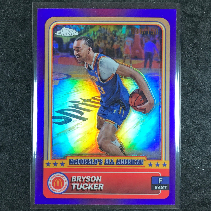 2024 Topps Chrome McDonald's All American BRYSON TUCKER Purple 36/150 #33
