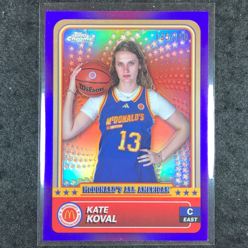 2024 Topps Chrome McDonald's All American KATE KOVAL Purple 135/150 #56