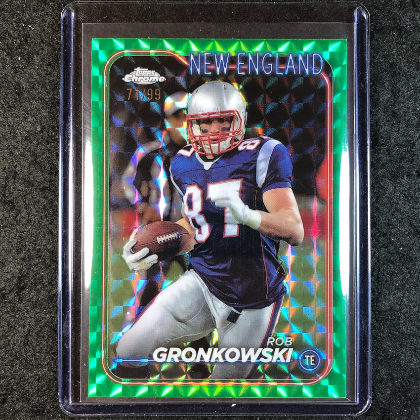 2024 Topps Chrome Football ROB GRONKOWSKI Base Green Geometric 71/99 #121