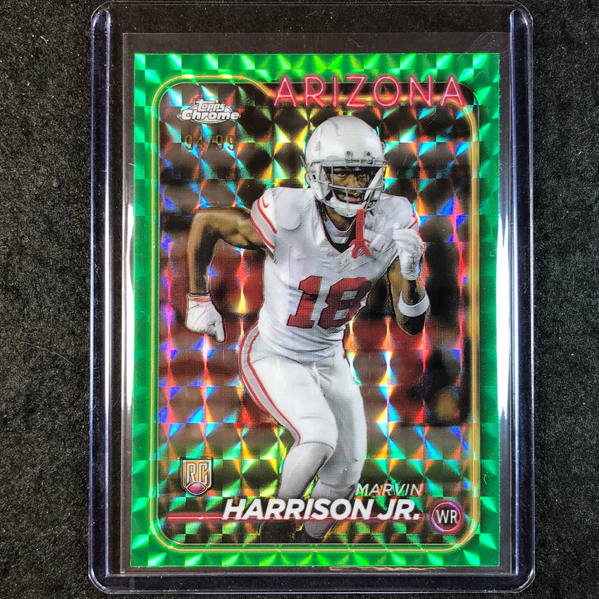2024 Topps Chrome Football MARVIN HARRISON JR. Rookie Green Geometric 94/99 #204