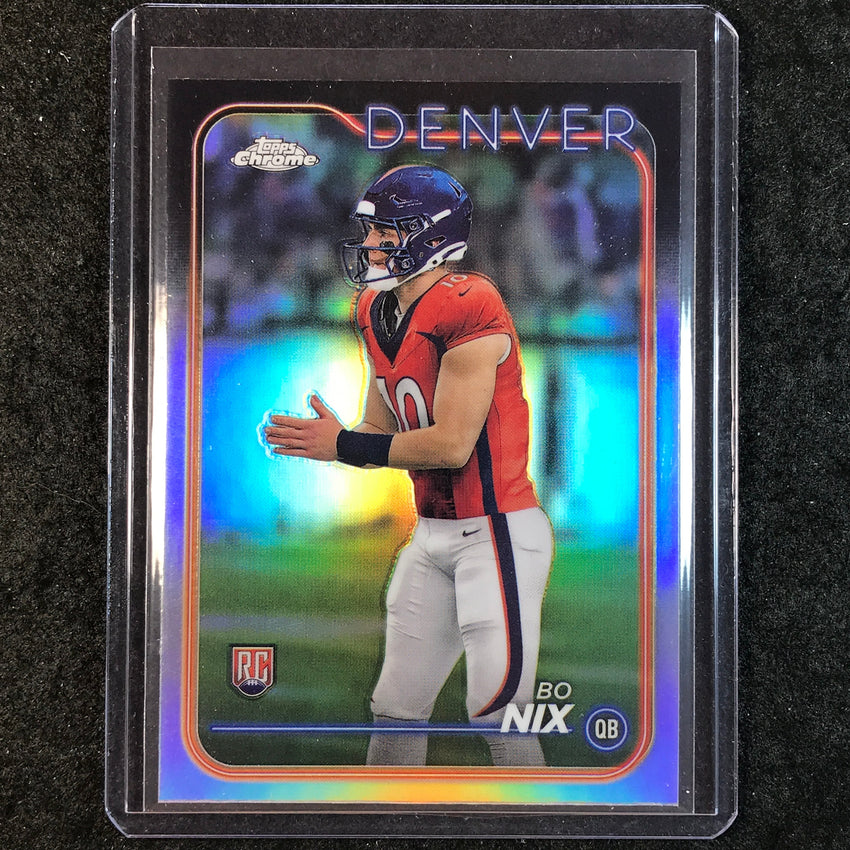 2024 Topps Chrome Football BO NIX Rookie Base Refractor #206