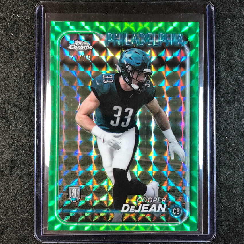2024 Topps Chrome Football COOPER DEJEAN Rookie Base Green Geometric 27/99 #232