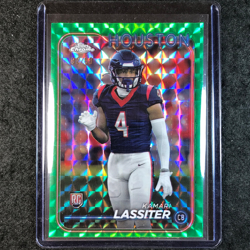 2024 Topps Chrome Football KAMARI LASSITER Rookie Green Geometric 92/99 #245
