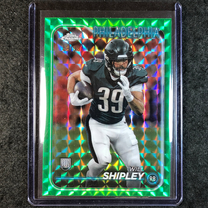 2024 Topps Chrome Football WILL SHIPLEY Rookie Base Green Geometric 38/99 #252