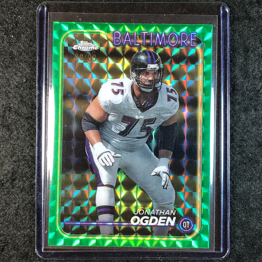 2024 Topps Chrome Football JONATHAN OGDEN Base Green Geometric 89/99 #5