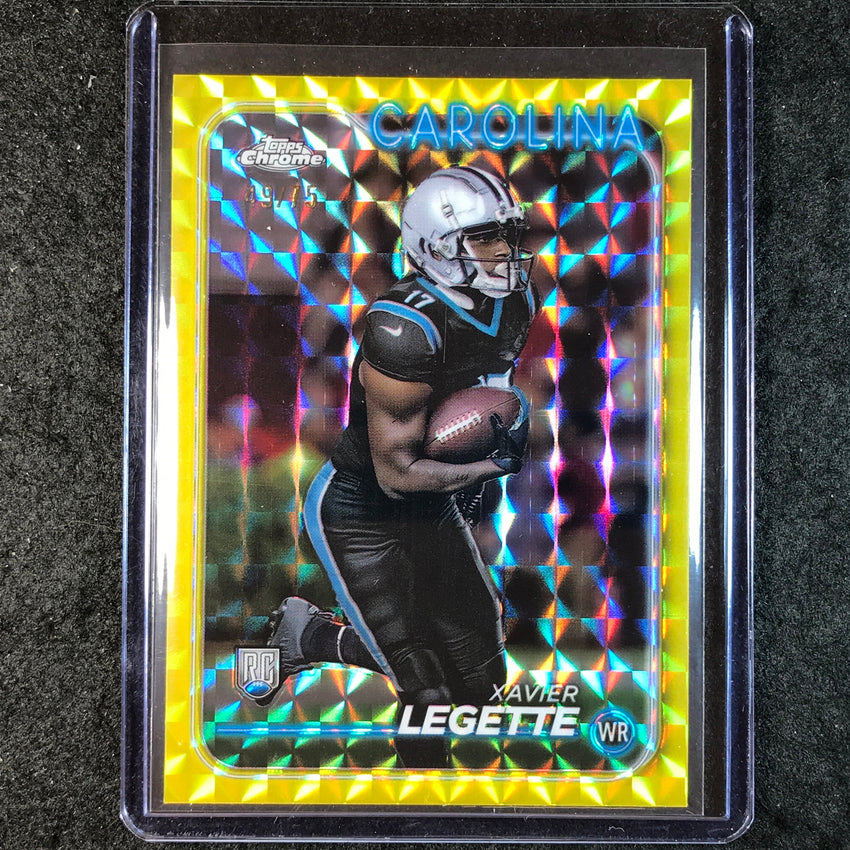 2024 Topps Chrome Football XAVIER LEGETTE Rookie Yellow Geometric 49/75 #211