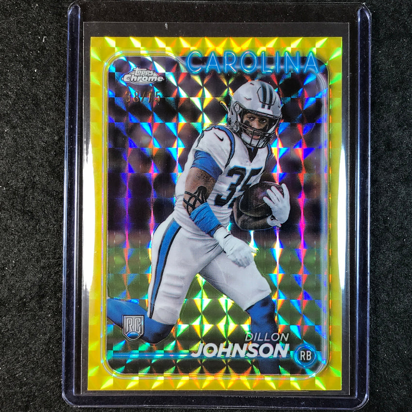 2024 Topps Chrome Football DILLON JOHNSON Rookie Yellow Geometric 38/75 #274