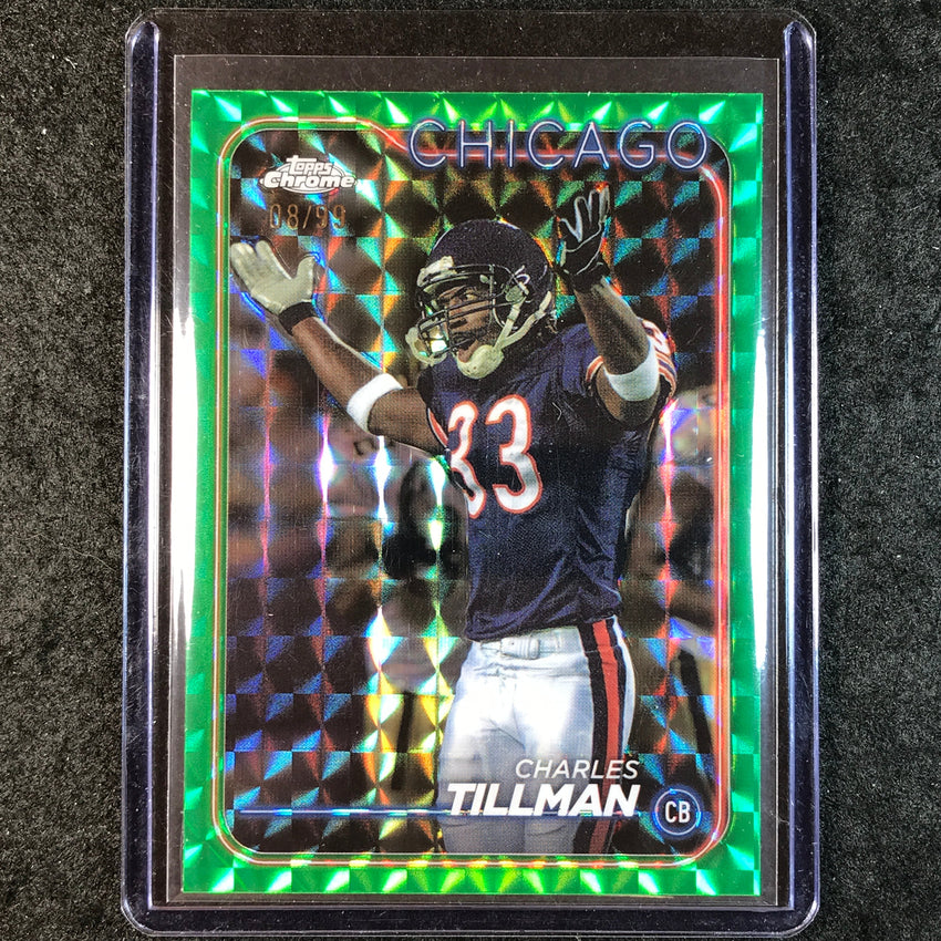 2024 Topps Chrome Football CHARLES TILLMAN Base Green Geometric 8/99 #19