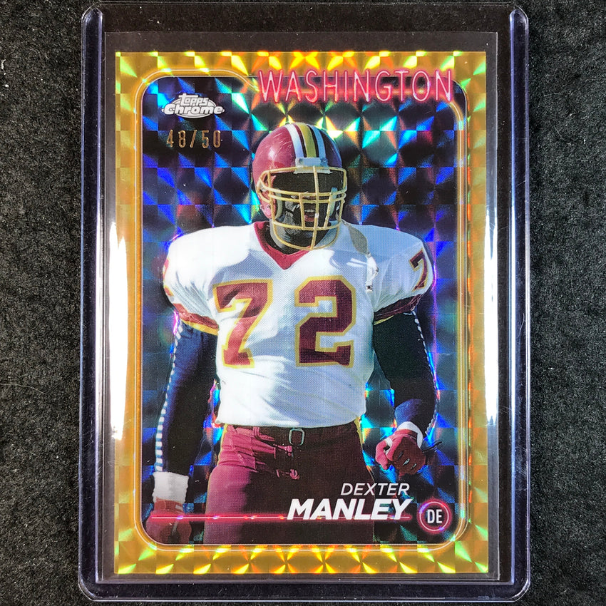 2024 Topps Chrome Football DEXTER MANLEY Base Gold Geometric 48/50 #199