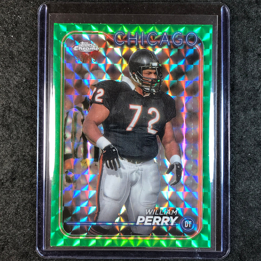 2024 Topps Chrome Football WILLIAM PERRY Base Green Geometric 45/99 #21