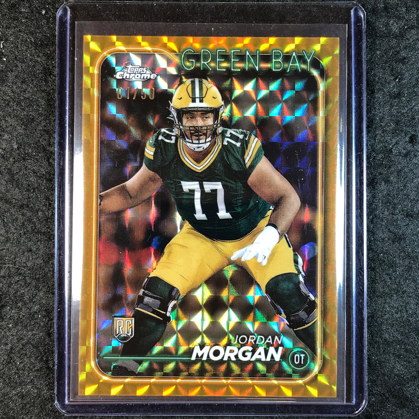 2024 Topps Chrome Football JORDAN MORGAN Rookie Base Gold Geometric 1/50 #298
