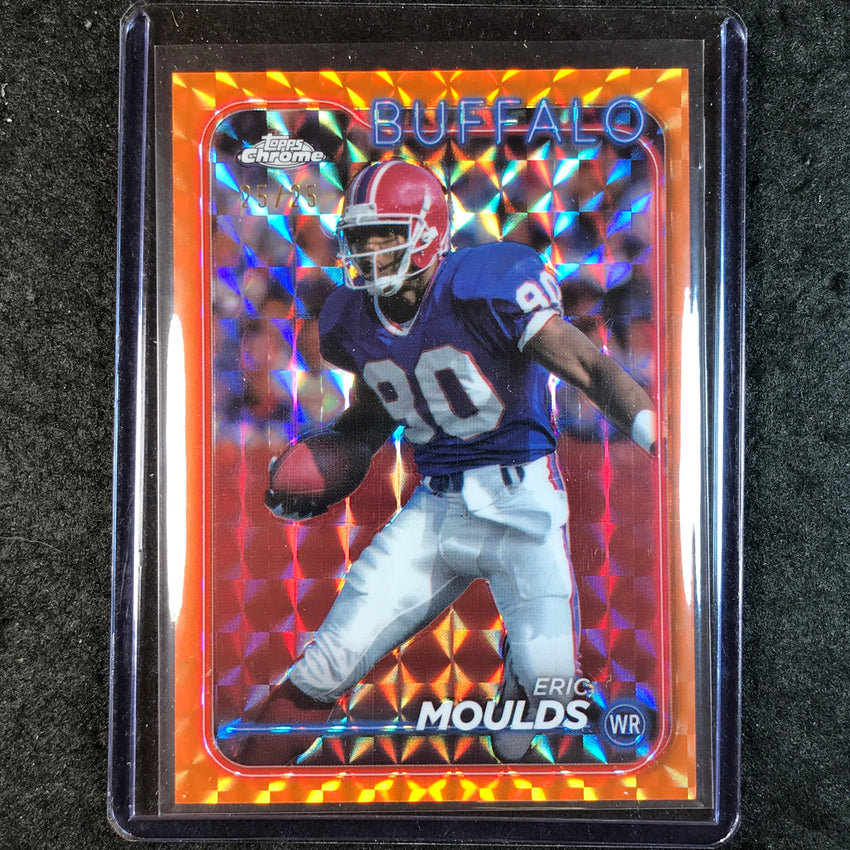 2024 Topps Chrome Football ERIC MOULDS Base Orange Geometric 25/25 #12