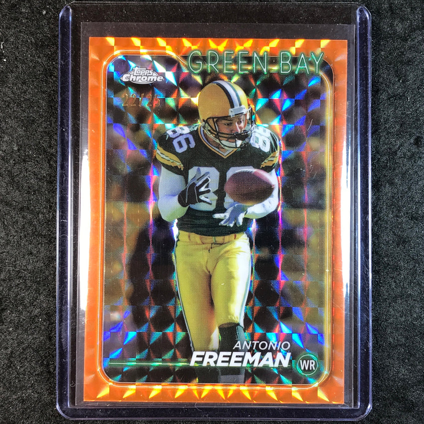 2024 Topps Chrome Football ANTONIO FREEMAN Base Orange Geometric 22/25 #74