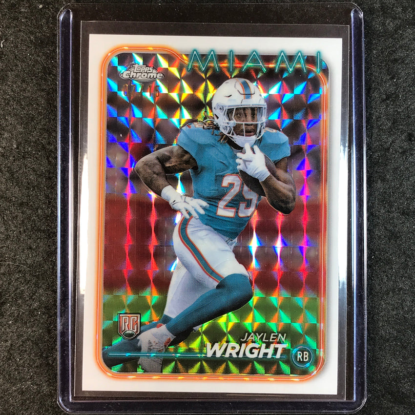 2024 Topps Chrome Football JAYLEN WRIGHT Rookie Base White Geometric 7/15 #239