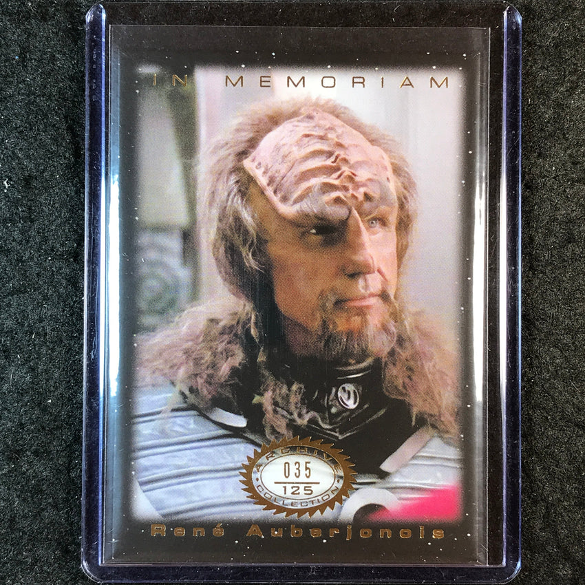 2026 Star Trek Connections RENE AUBERJONOIS In Memoriam 35/125 #M5