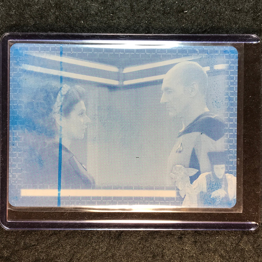 2026 Star Trek Connections ALL GOOD THINGS Cyan Printing Plate 1/1 #AGT21