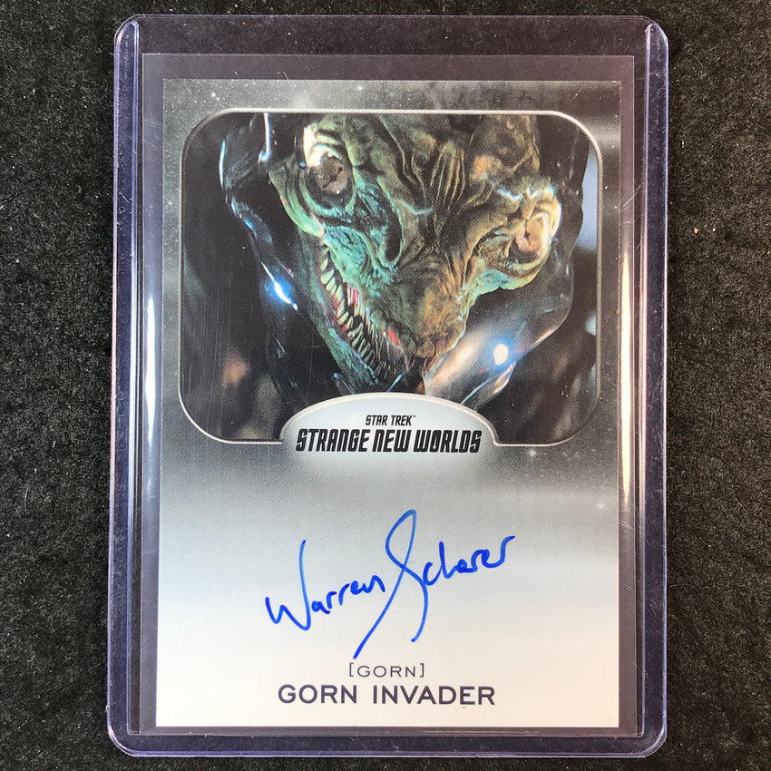 2026 Star Trek Connections WARREN SCHERER GORN INVADER Strange New Worlds Auto