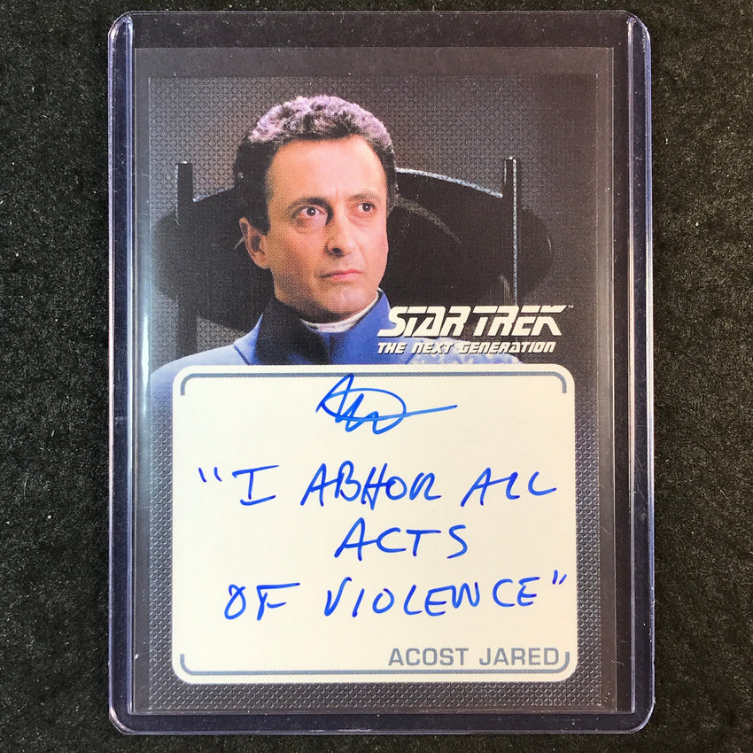 2026 Star Trek Connections MARCELO TUBERT AS ACOST JARED Inscription Autograph